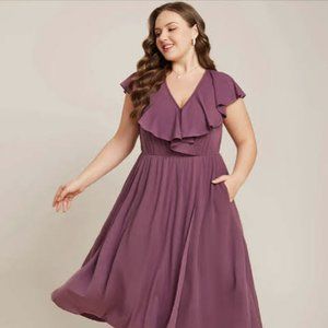 Bloomchic dress, size 14, pinky-mauve, NWT